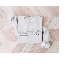 dinosaur nicu nurse sweatshirt nicu nurse sweater gift for nicu nurse crewneck neonatal intensive care unit team crew sq