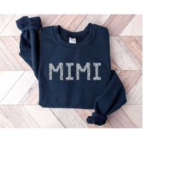 mimi sweatshirt mimi crewneck floral new mimi gifts mimi sweater mothers day gift promoted to mimi grandmother gifts gif