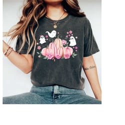pink pumpkin shirt, falls shirts, ladies pumpkin shirt, breast cancer in october shirt, hello pumpkin shirt, cute pumpki