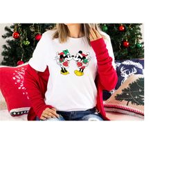 disney mickey and minnie mouse christmas shirt, mickey and friends xmas shirt, disney family xmas shirt, disney holiday