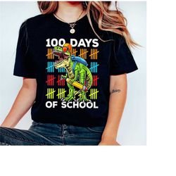 100th day of school shirt, t-rex bicycle 100 days shirt, 100 days brighter shirt, teacher shirt, back to school shirt, t