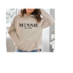 retro minnie mouse hoodie,vintage minnie hoodie,magic kingdom,disneyland minnie sweatshirt,family vacation,disney vacati