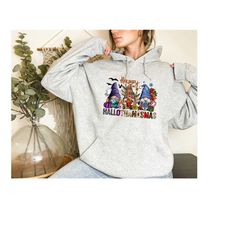 happy hallothanksmas hoodie,christmas sweatshirt,cute thanksgiving sweatshirt,thanksgiving gift,thanksgiving sweatshirt,
