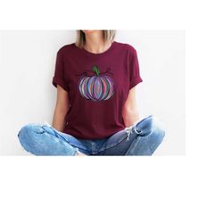 watercolor pumpkin shirt,halloween shirt,halloween sweatshirt,colorful pumpkin tee,watercolor pumpkin,autumn shirt,fall