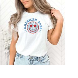 retro american babe shirt, 4th of july sweatshirt hoodie, patriotic shirt, fourth of july shirt, american shirt, smiley