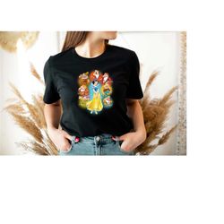 disney snow white and seven dwarf shirt, snow white shirt sweatshirt hoodie, disney princess shirt, cute dwarf shirt, di
