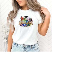 disney universal studios shirt, disney characters shirt sweatshirt hoodie, disney family shirt, disney vacation shirt, d