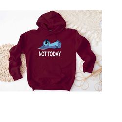 disney stitch not today shirt, disney stitch shirt sweatshirt hoodie, tired stitch shirt, disney bad day shirt, disney f