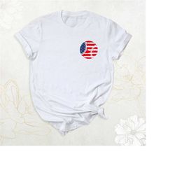 pocket baseball shirt, baseball game day shirt, usa flag baseball tshirt, baseball mom shirt, baseball men shirt, 4th of
