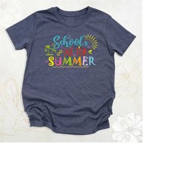 school's out for summer shirt, funny student shirt, end of school year shirt, school boy shirt, goodbye school hello sum