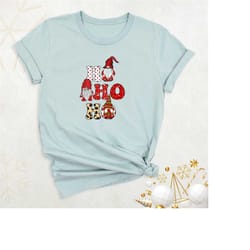 christmas gnomes ho ho ho shirt, funny christmas family shirt, gnomes christmas shirt, santa christmas holiday tshirt, c