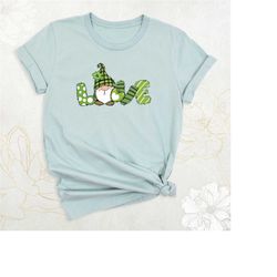 st patrick's day gnome shirt, gnome love shirt, shamrock lucky shirt, irish day shirt, clover shirt, irish gnome shirt,
