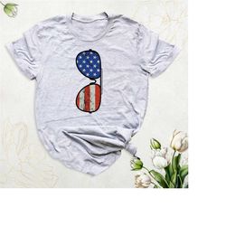 america glasses shirt, vintage 4th of july shirt, sunglasses flag shirt, independence patriotic tees, america freedom sh
