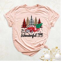 it's the most wonderful time of the year shirt, christmas truck shirt, matching christmas tree shirt, christmas group sh