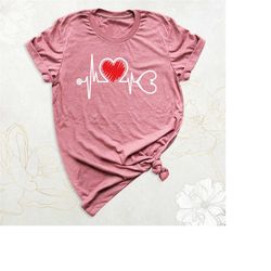 heartbeat nurse shirt, cute nurse shirt, registered nurse shirt, nurse life shirt, stethoscope nurse tee, doctor shirt,