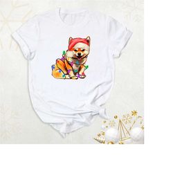 corgi christmas shirt, funny dog christmas shirt, santa corgi shirt, dog christmas lights shirt, corgi mom shirt, xmas c