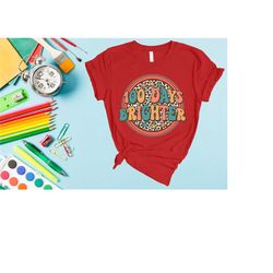 100 days brighter shirt, back to school shirt, teacher shirt, school shirt, 100 day of school shirt ,gift for teacher, s