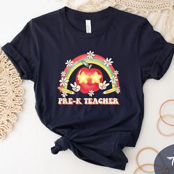 pre k teacher shirt, cute apple shirt, back to school shirt, pre k teacher gift, team pre-k shirt, pre-k back to school