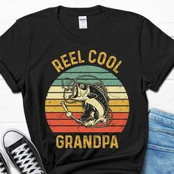 father's day grandpa t-shirt, husband fisherman men's gifts, fishing shirt for men, funny dad fisherman gift, papa tee f