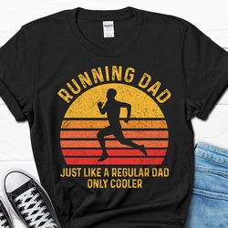 running dad gift for men, marathon men's shirt, running lover tee for him, funny husband runner t-shirt from wife, fathe