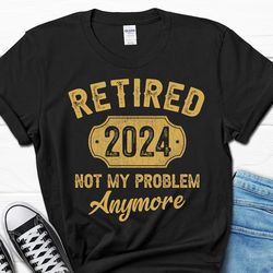 retired 2024 men's shirt, retired grandpa gift for him, coworker retirement t-shirt, retirement party tee for men, fathe