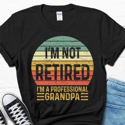 retired grandpa gift, funny retirement men's shirt, papa retirement party tee for men, coworker gifts for him, husband t