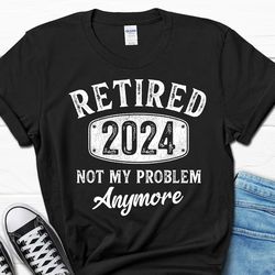 retired 2024 dad gifts for men, retired grandpa t-shirt, coworker retirement gift, retirement party men's shirt, father'