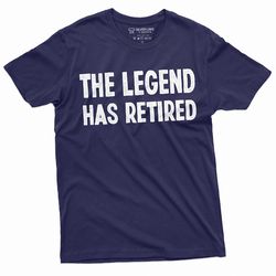 men's retirement t-shirt legend has retired work occupation job tee shirt grandpa grandma dad mom retiree gift shirt