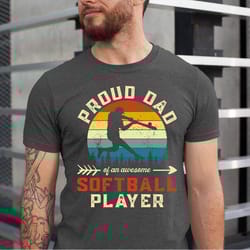 softball dad shirt, baseball daddy tshirt, sport dad shirt, fathers day shirt, papa t-shirt, gift for softball dad, chri