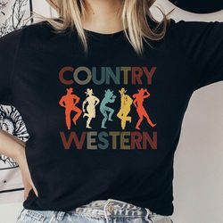 country western shirt, cowboy dancing shirt, howdy tshirt, western tee, retro cowboy tee, cowboy shirt, country tshirt,