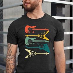 retro guitar shirt, gift for men women guitarist tshirt, retro acoustic guitar tee, retro style guitar shirt, guitar pla