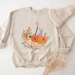 stronger than the storm sweatshirt, empowering women sweatshirt, strong sweatshirts, positive quotes crewneck, strong br