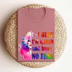 i'm a queer and have no fear shirt, equality shirt, human rights shirt, pride shirt, pride ally shirt, pride month shirt