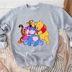 winnie the pooh and friends sweatshirt, winnie the pooh sweatshirt, pooh bear sweatshirt, disneyworld family matching sw