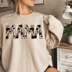 mama sweatshirt, buffalo plaid mama sweatshirt, cow pattern mama sweatshirt, western mama sweatshirt, mom to be sweatshi