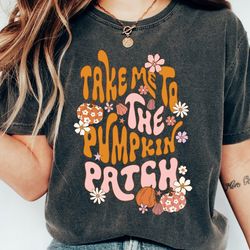 take me to the pumpkin patch fall shirt, pumpkin pie shirt, aesthetic fall graphic tee, pumpkin pie shirt, aesthetic fal