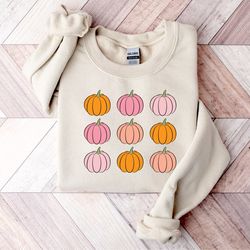 fall pumpkin sweatshirt for women, vintage thanksgiving sweater, fall crewneck pumpkin spice sweatshirt, pumpkin shirt,