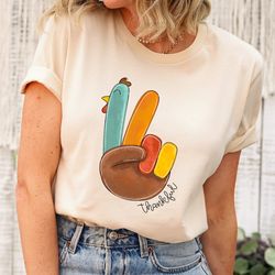 peace sign turkey shirt, thanksgiving fall shirt, funny autumn shirt, cute fall shirt, retro thanksgiving turkey shirt,