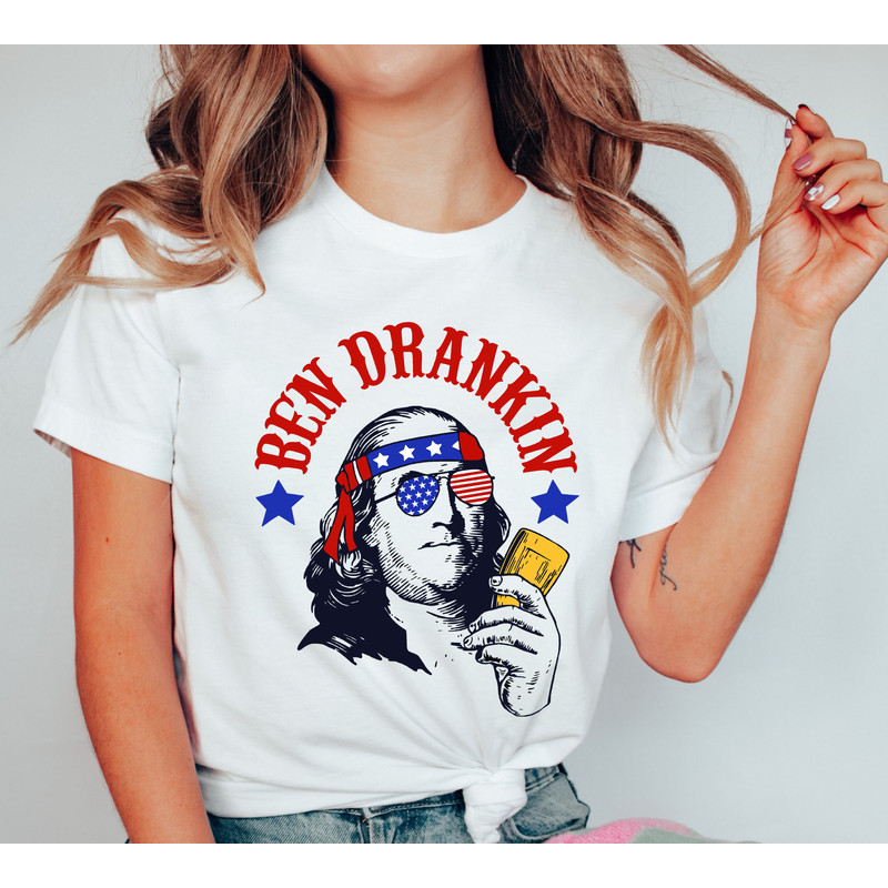 Ben Drankin Funny Fourth of July Shirt, 4th Of July Shirt, Retro USA Shirt, Patriotic Shirt, Merica Shirt, Ben Drankin Shirt, Usa Flag Shirt.jpg
