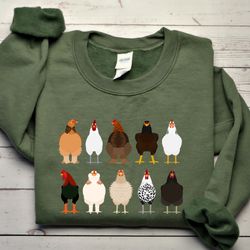 chicken sweatshirt, chicken shirt, love chickens, mothers day chicken shirt, funny farmer shirt,chicken lover shirt,than