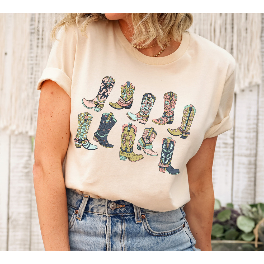 Cowgirl Boots Shirt, Country Music Shirt, Western Graphic Shirt, Cute Country Shirts, Cowgirl Shirt, Cowboy Shirt, Western, Tyler Childers.jpg