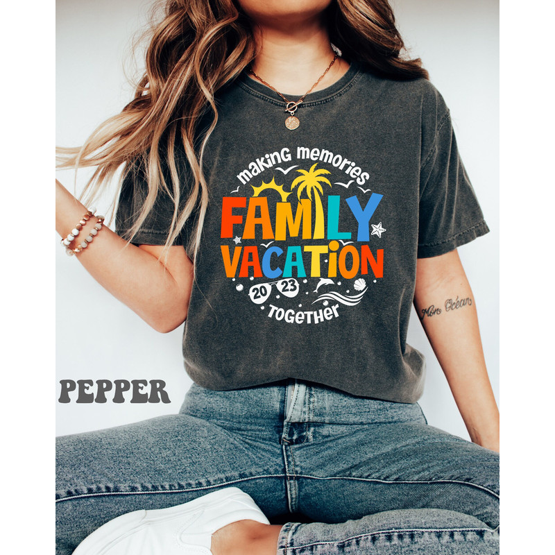 Family Vacation 2023 Making Memories Together Shirt, Family Vacation Shirts, Family Matching Tees, Summer Vacation T-shirts, Funny Travel.jpg