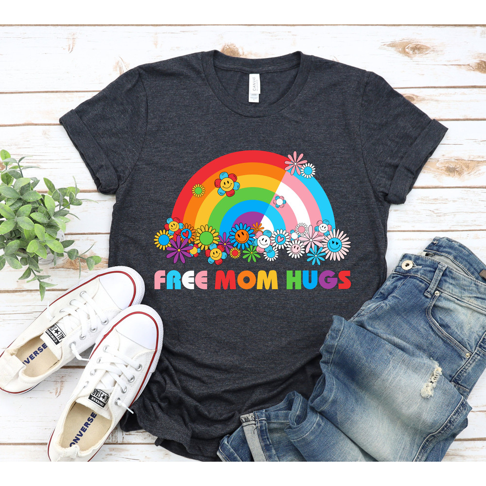 Free Mom Hugs Shirt, Proud Mom Tee, Rainbow Gay Pride T-Shirt, Lgbtq Shirt, Pride Ally Shirt,Pride Month Shirt,Rainbow Heart Shirt,Proud Tee.jpg