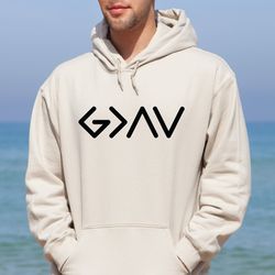 god is greater than the highs and lows sweatshirt, christian hoodie, bible jesus lover gift, faith sweatshirt, jesus shi