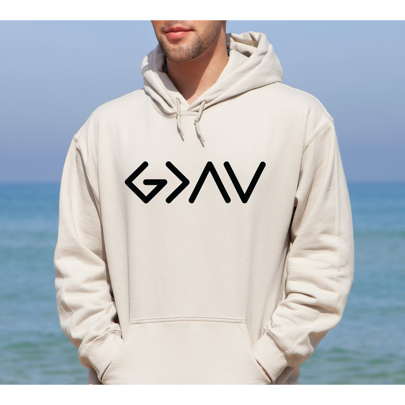 God is Greater Than the Highs and Lows Sweatshirt, Christian Hoodie, Bible Jesus Lover Gift, Faith Sweatshirt, Jesus Shirt, Christian Hoodie.jpg