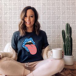 lips shirt america shirt 4th of july shirt independence day shirt fourth of july shirt american flag shirt usa shirt pat