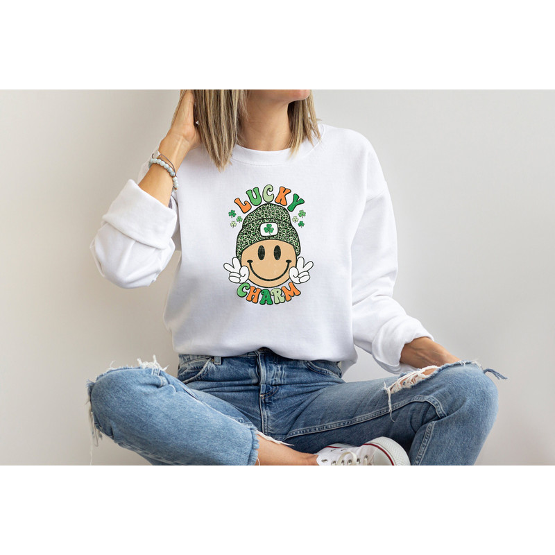 Lucky Charm T shirt, Happy Shamrock Sweatshirt, St Patrick's Day,Lucky Charm Sweatshirt,Irish Sweatshirt,Irish Day Shirt, Lucky Shirt.jpg