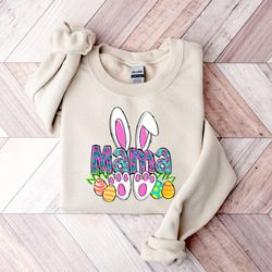 mama bunny shirt, pregnancy shirt, easter expecting mom sweater, easter mom sweatshirt, mama bunny tshirt,bunny themed b