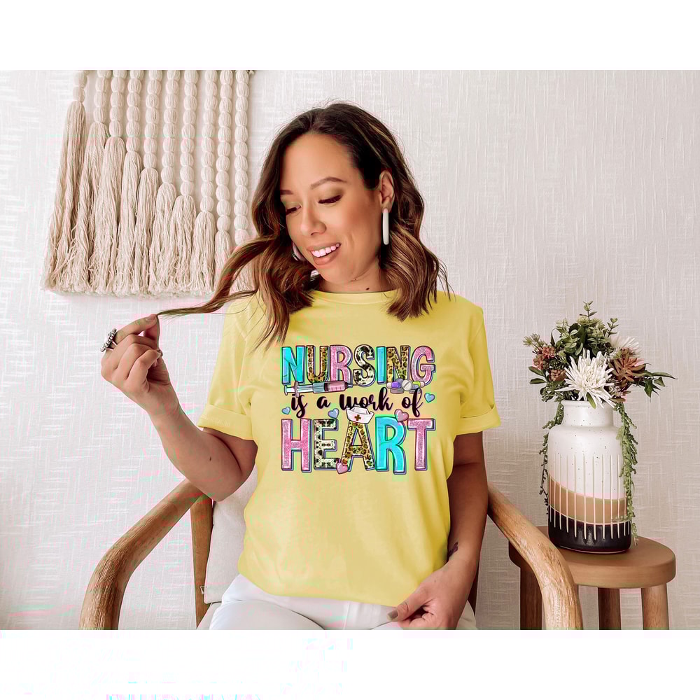 Nurse Hearth T Shirt Nurse Week Shirt Nurse School Tee Nurse Day T Shirt Nurse Team Shirts Gif for Her Medical School Shirt RN Nurse Shirt.jpg