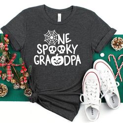 one spooky grandpa shirt, grandpa halloween shirt,funny halloween shirt, halloween tshirt for grandpa, halloween gift sh